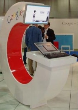 Online-Marketingmesse in Köln 2008 - Stand von Google