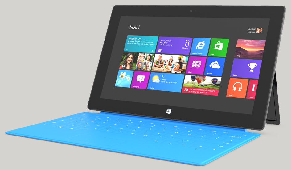 Das Surface Tablet von Microsoft