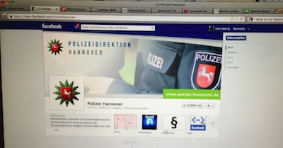 Facebook-Seite der Polizeidirektion Hannover