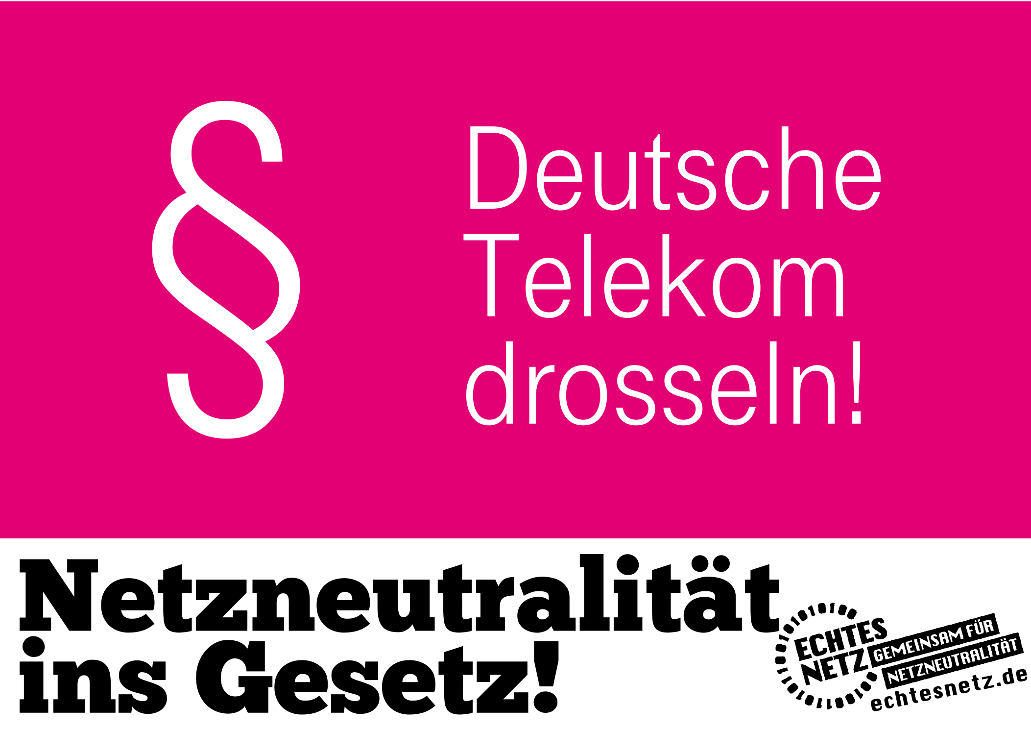 Plakat, echtesnetz.de