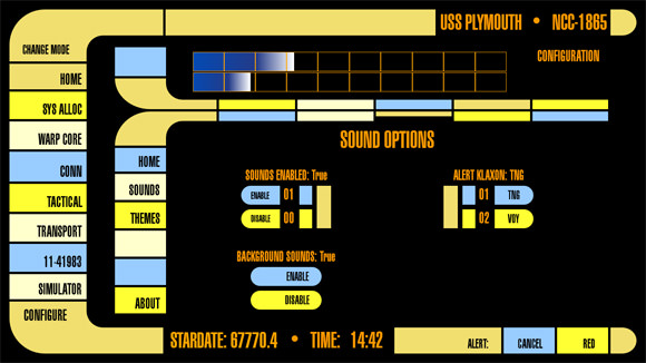 LCARS Interface App