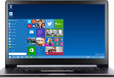 Windows 10 auf einem Notebook (Bild: Microsoft)