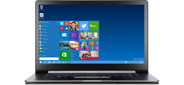 Windows 10 auf einem Notebook (Bild: Microsoft)