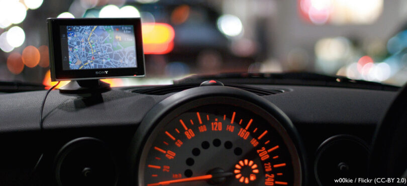 Navigationssystem im Auto