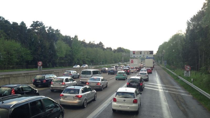 Stau auf der Autobahn