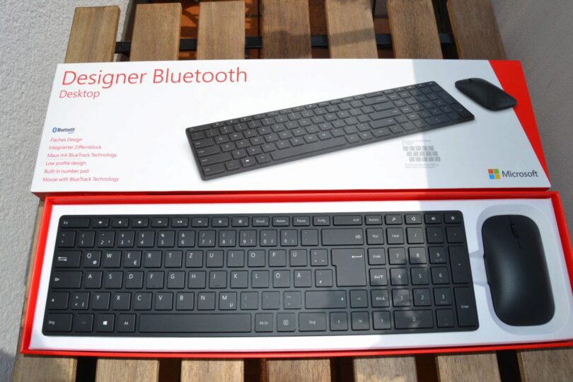 Microsoft Designer Bluetooth Desktop - Set in der Verpackung