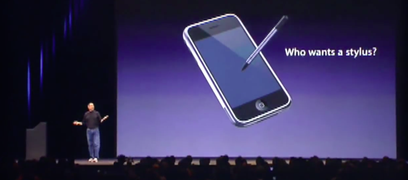 Steve Jobs: Who wants a Stylus?