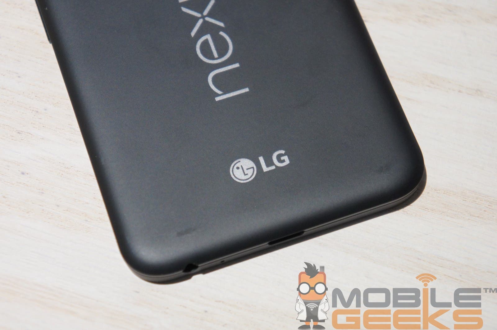Nexus 5X von hinten, untere Hälfte