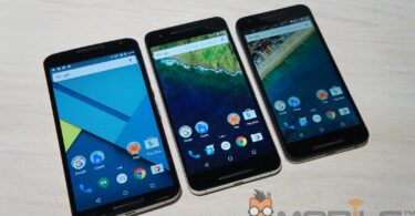 von links nach rechts: Motorola Nexus 6, Huawei Nexus 6P, LG Nexus 5X