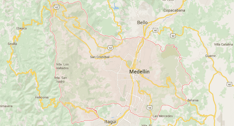 Hier ist Marinela aktuell: Medellín, Kolumbien