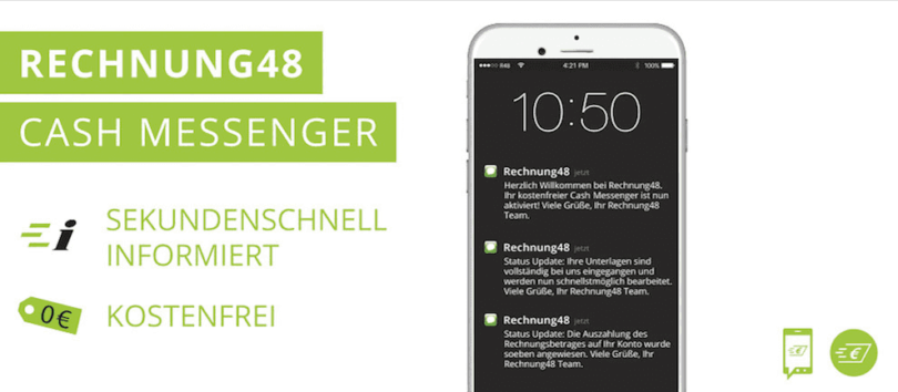 Rechnung48 Cash Messenger