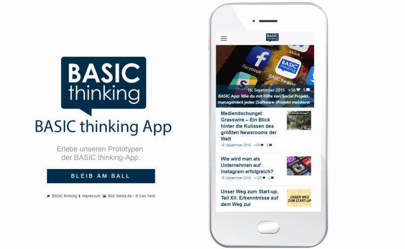 Prototyp BASIC thinking App