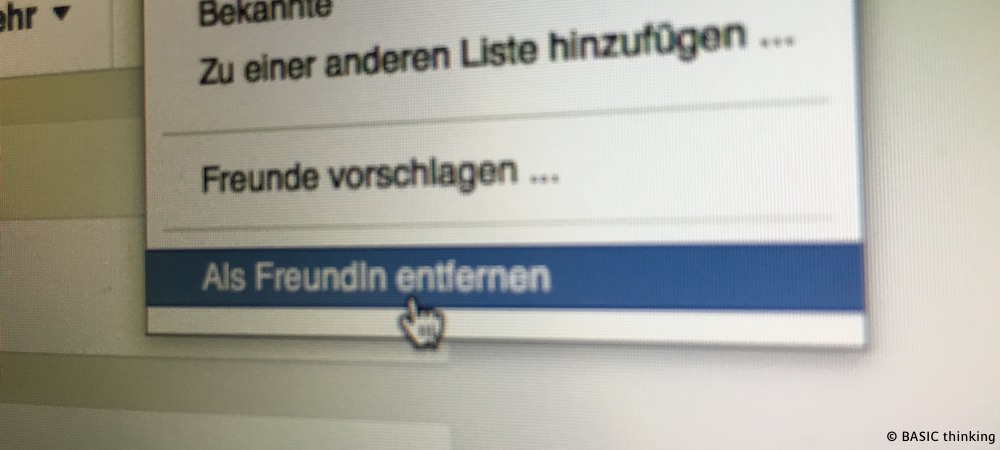 Facebook Freunde Entfreunden