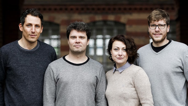 Die Gründer von Viertausendhertz: Nicolas Semak, Christian Grasse, Marie Dippold und Hendrik Efert