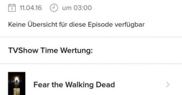 TVShow Time - Übersicht FTWD