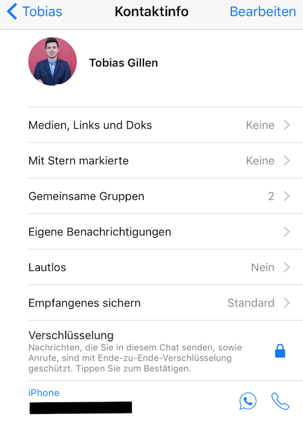 WhatsApp Verschlüsselung