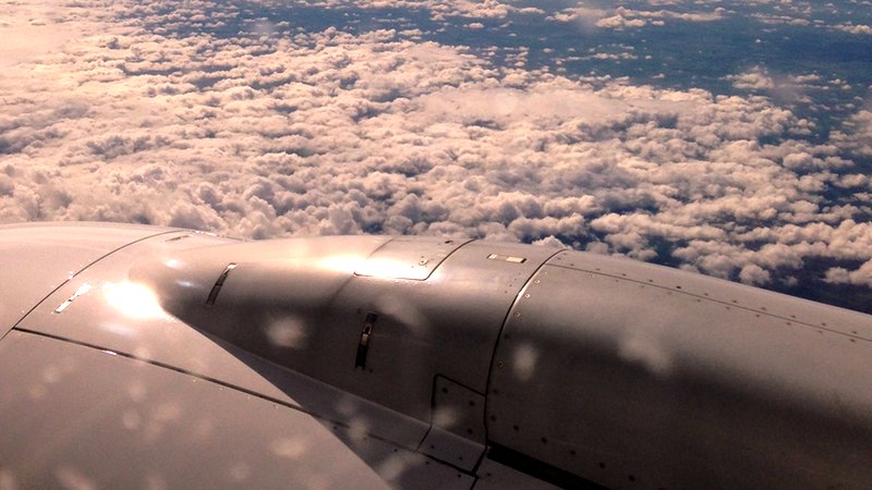 Flugzeug, reisen, fliegen, CO2, Emissionen
