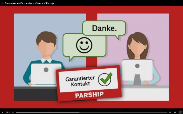 Garantierte Kontakte kommen bei Parship schnell zustande (Bild: Videoscreenshot)