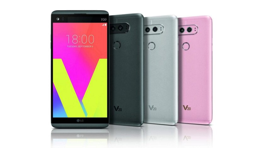 LG V20 - Vorder- und Rückseite