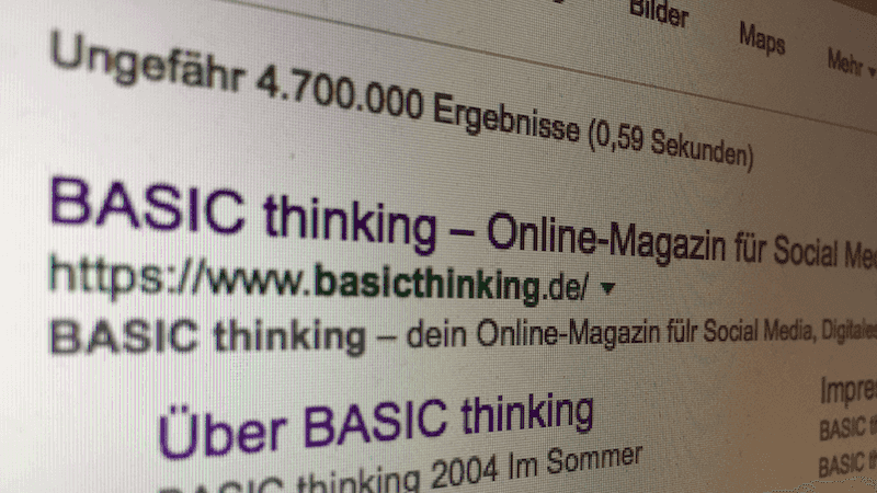 Google Linkfreiheit BASIC thinking LSR Leistungsschutzrecht