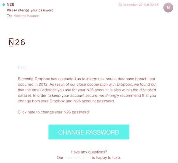 N26 Hack E-Mail