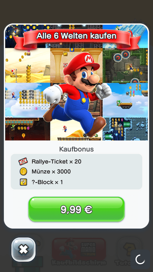 Super Mario Run 9,99 Euro