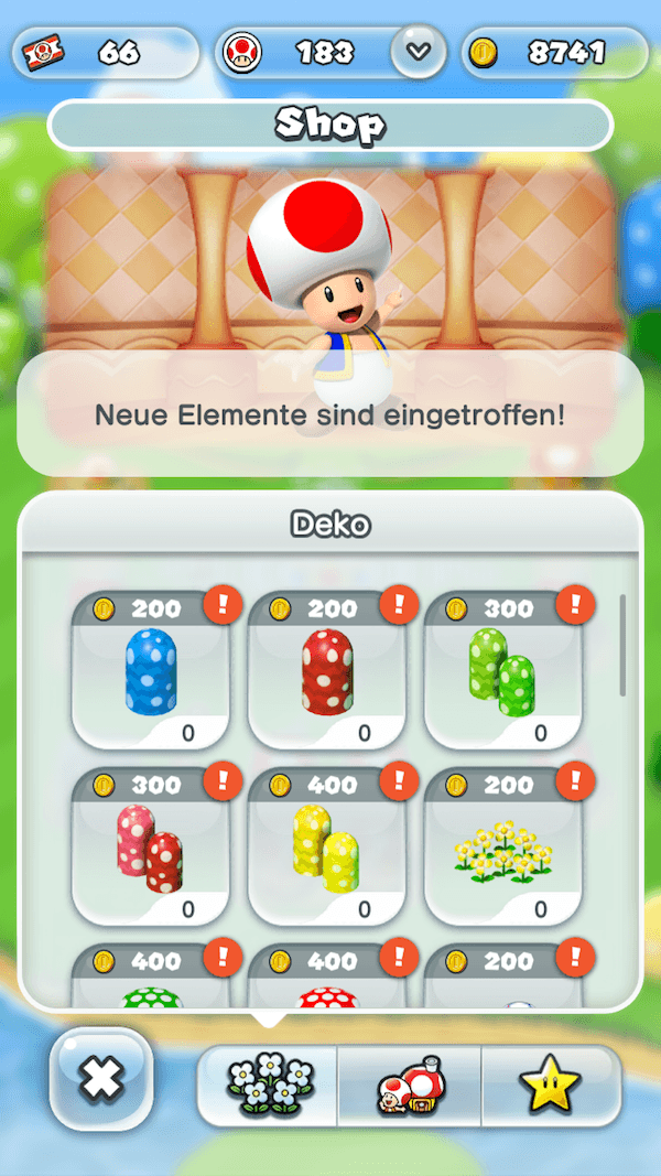 Super Mario Run Shop