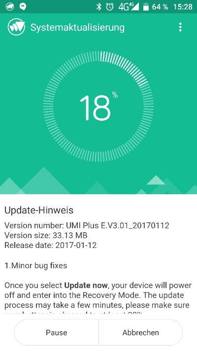 Umi Plus E OTA Update 2