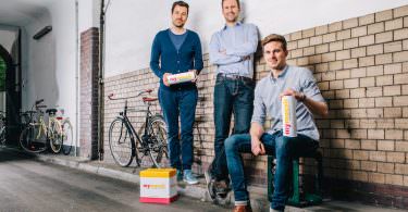 Mymuesli Gründer Jubiläum 10 Jahre Max Wittrock, Hubertus Bessau, Philipp Kraiss