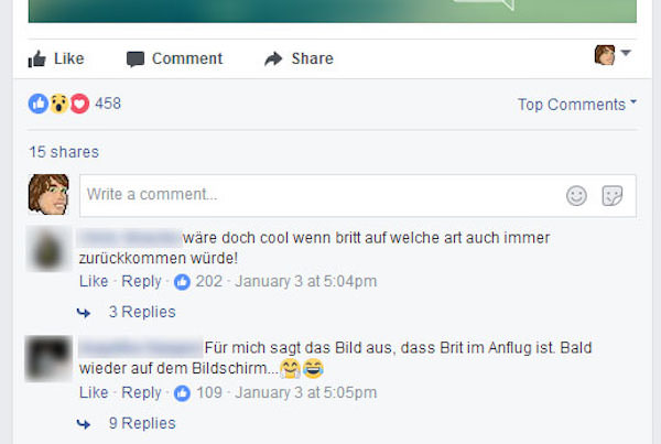 Ehemalige Fans von Britt machen sich vergeblich Hoffnung auf eine Rückkehr