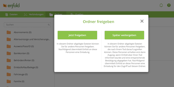 enfold Ordner freigeben