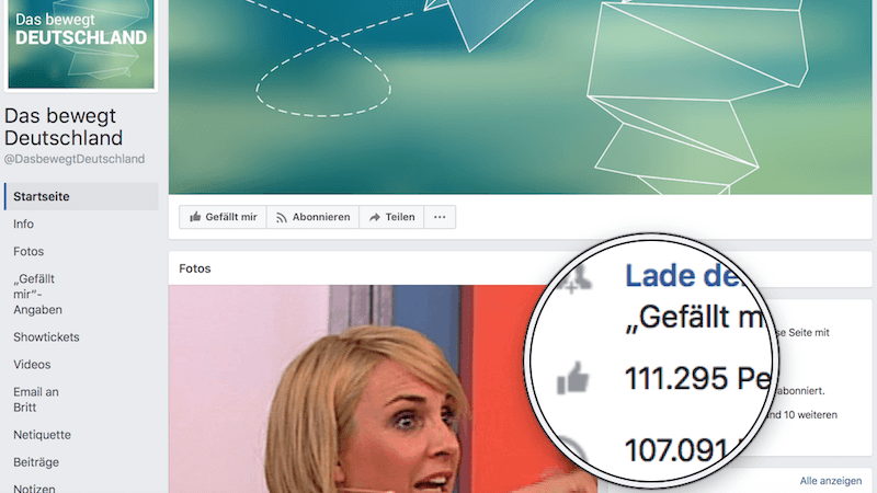 Facebook Like Seiten Merge Sat.1 ProSieben