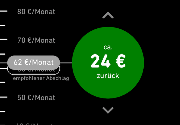 kWhapp Yello Strom Abschlag