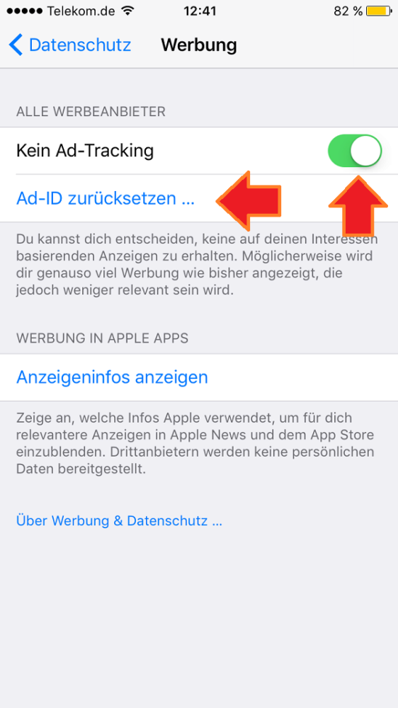 Apple. Ad Tracking