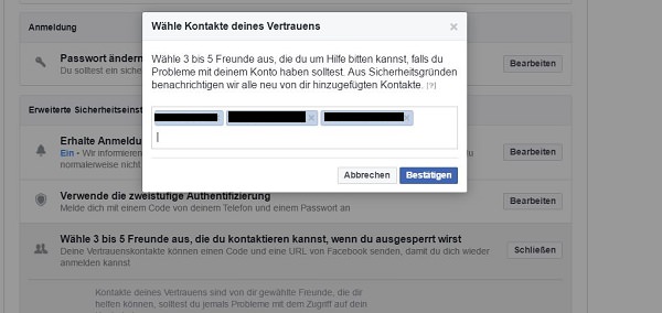 Facebook-Konto, Sicherheit, Security