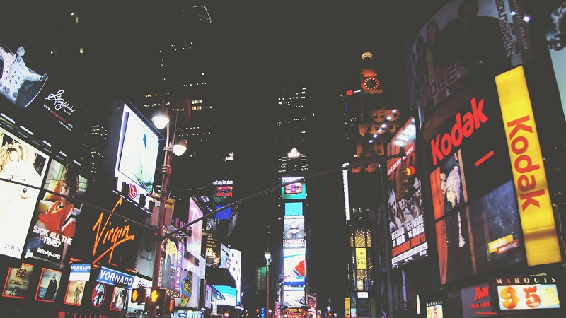 Times Square, Werbung, Anzeigen, Viewability, Sichtbarkeit