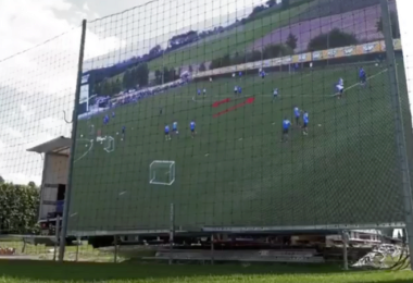 TSG Hoffenheim testet Videowall im Training