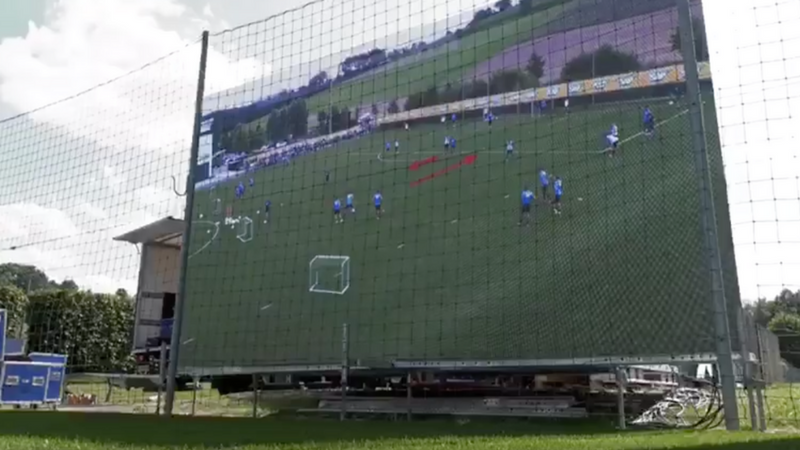 TSG Hoffenheim testet Videowall im Training