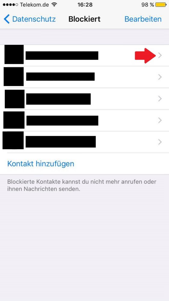 WhatsApp, Messenger, WhatsApp-Kontakte blockieren