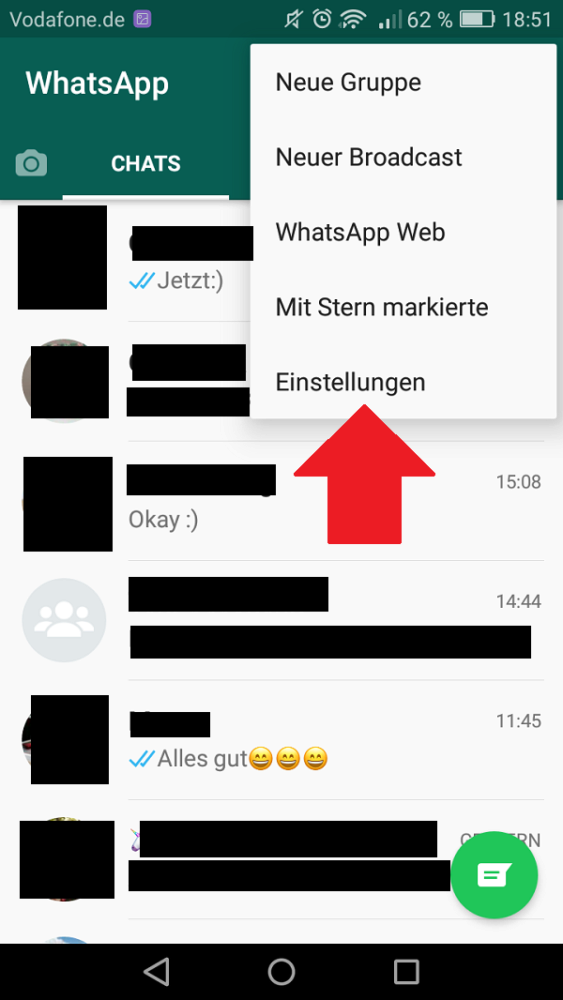 Android aktualisieren whatsapp kontakte Wie kann