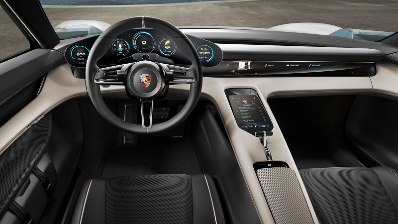 Porsche Mission E Innenansicht