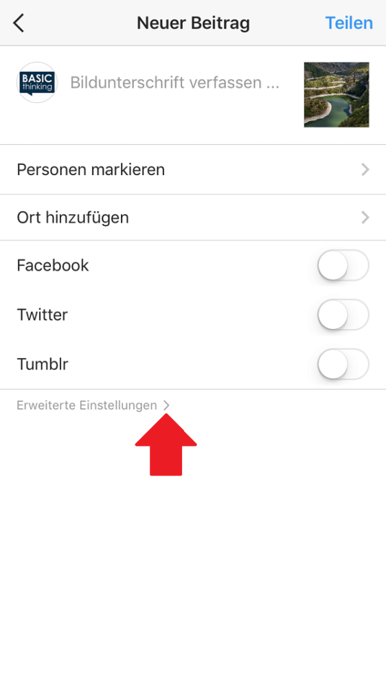 Instagram, Kennzeichnung, Instagram-Beiträge