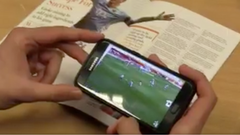 Augmented Reality im Stadionmagazin des Blackpool FC