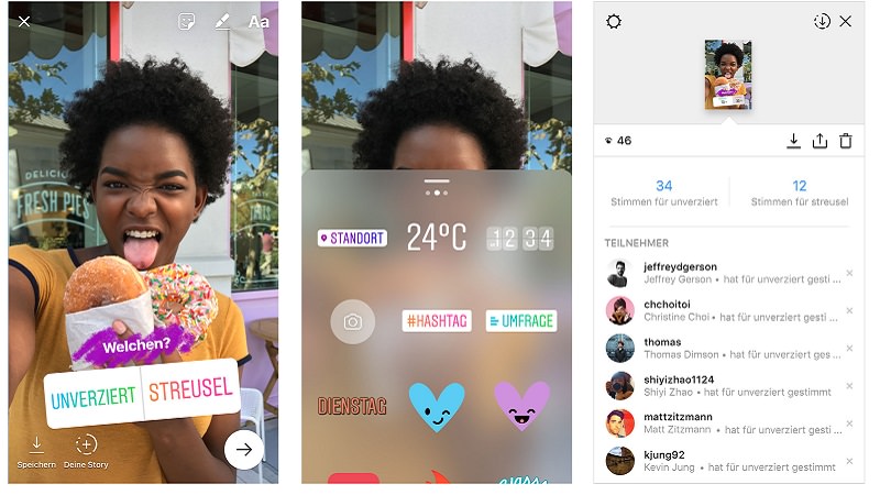 Instagram, Instagram Stories, Stories, Storytelling, Umfragen in Instagram Stories