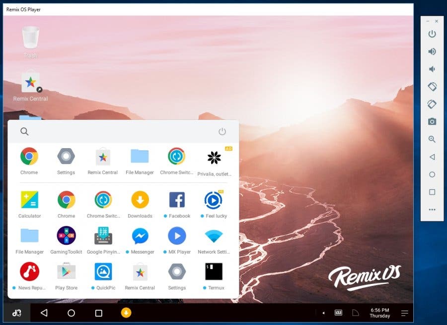 Screenshot Remix OS Player