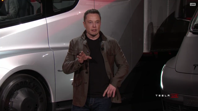 Elon Musk Tesla Semi Truck