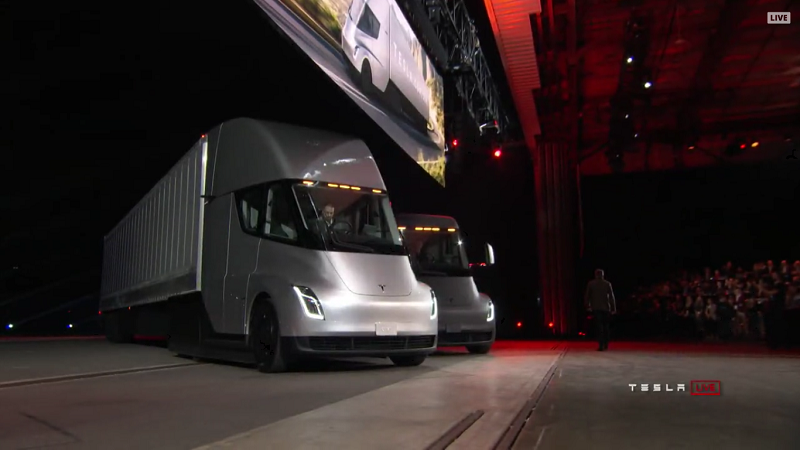 Tesla Semi Truck Vorstellung Bühne