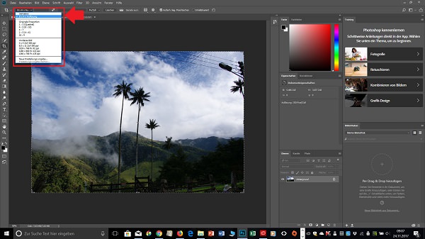 Photoshop, Photoshop Bilder zuschneiden