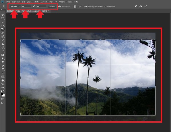 Photoshop, Photoshop Bilder zuschneiden