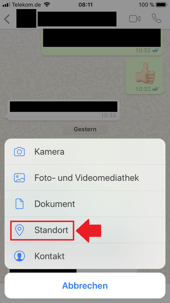 WhatsApp, WhatsApp Live, WhatsApp Live Standort